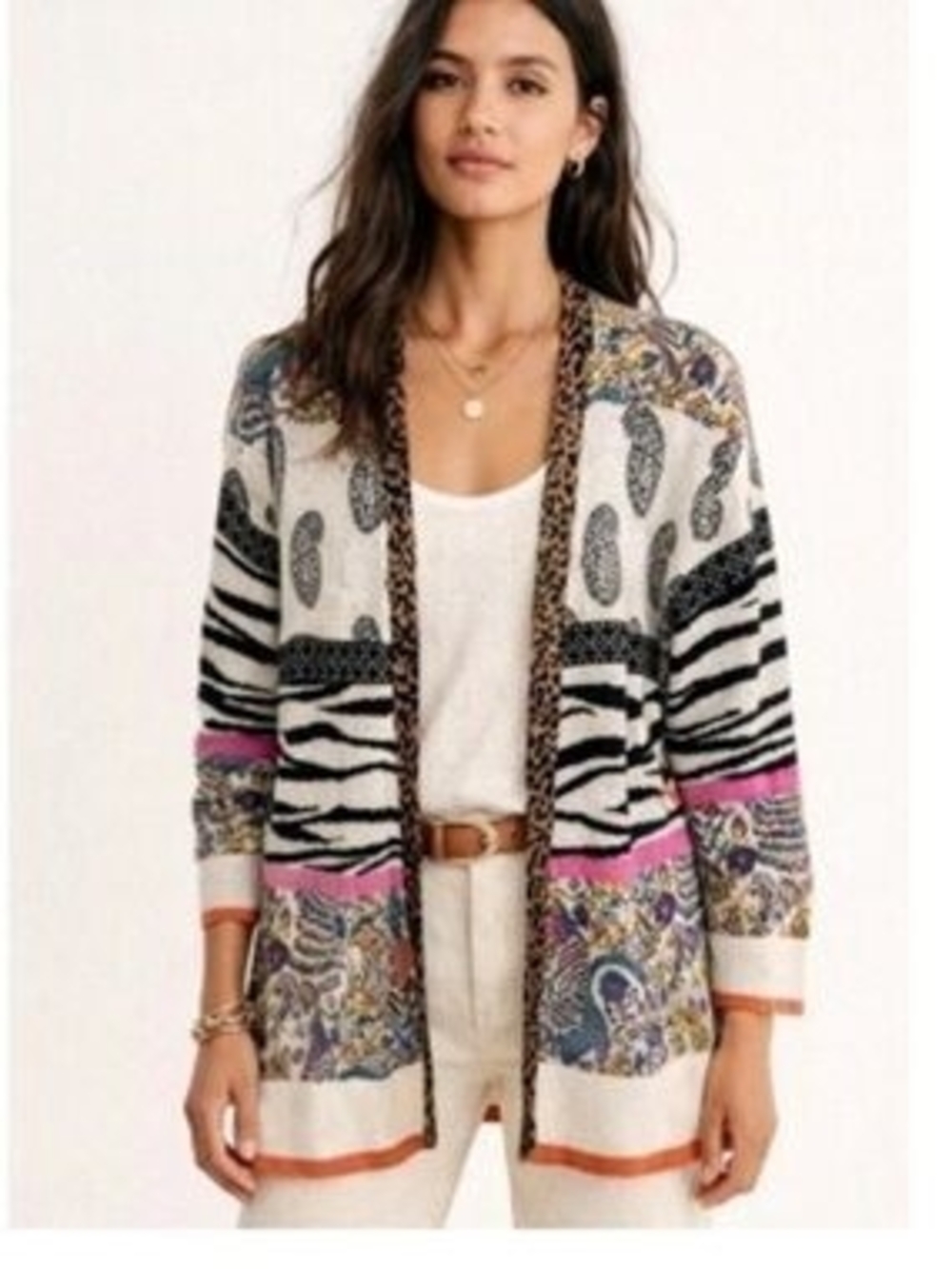 Anthropologie Bricolage Open-Front Cardigan
